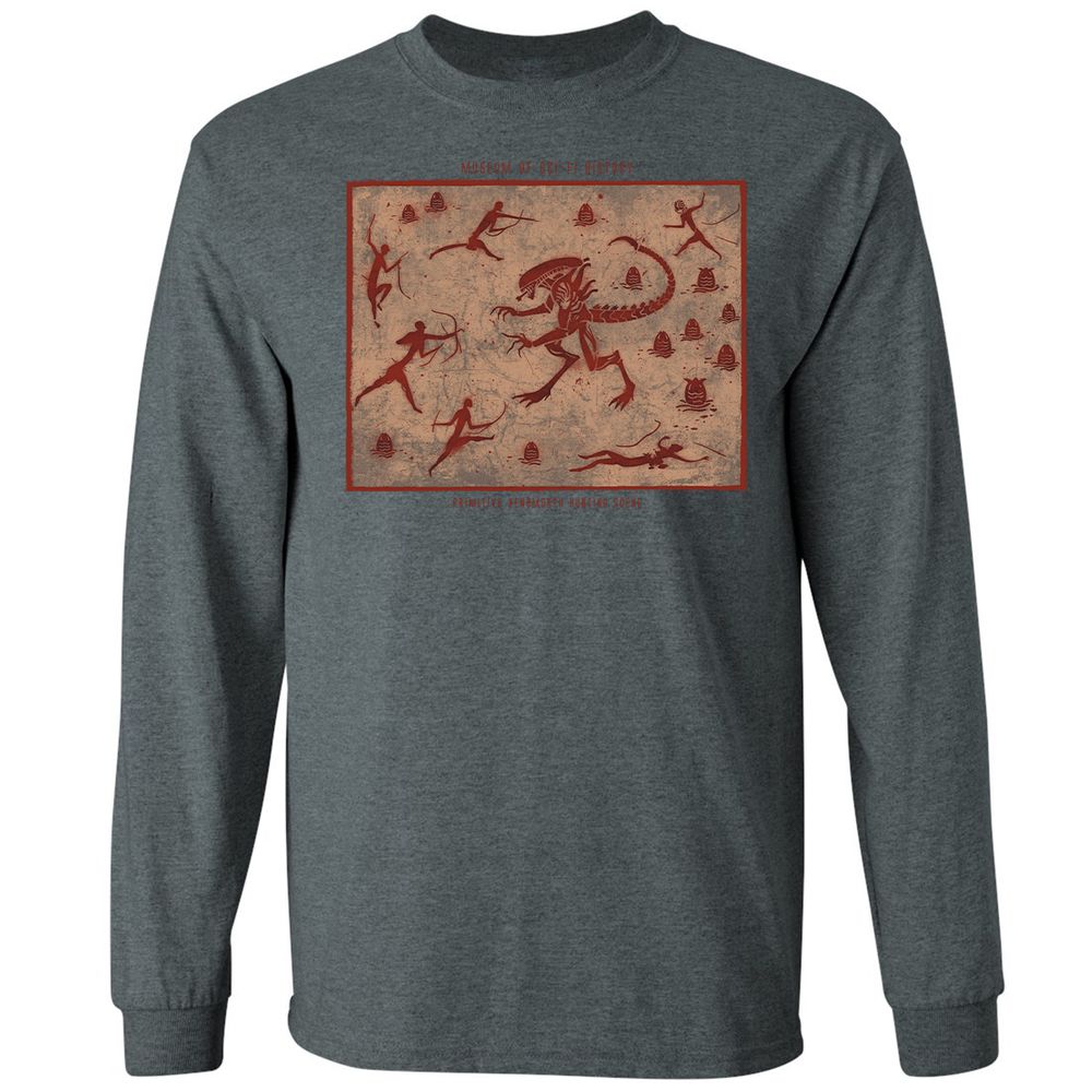 Long Sleeve T-Shirt - 1XZ6EASV - Dark Heather - 15