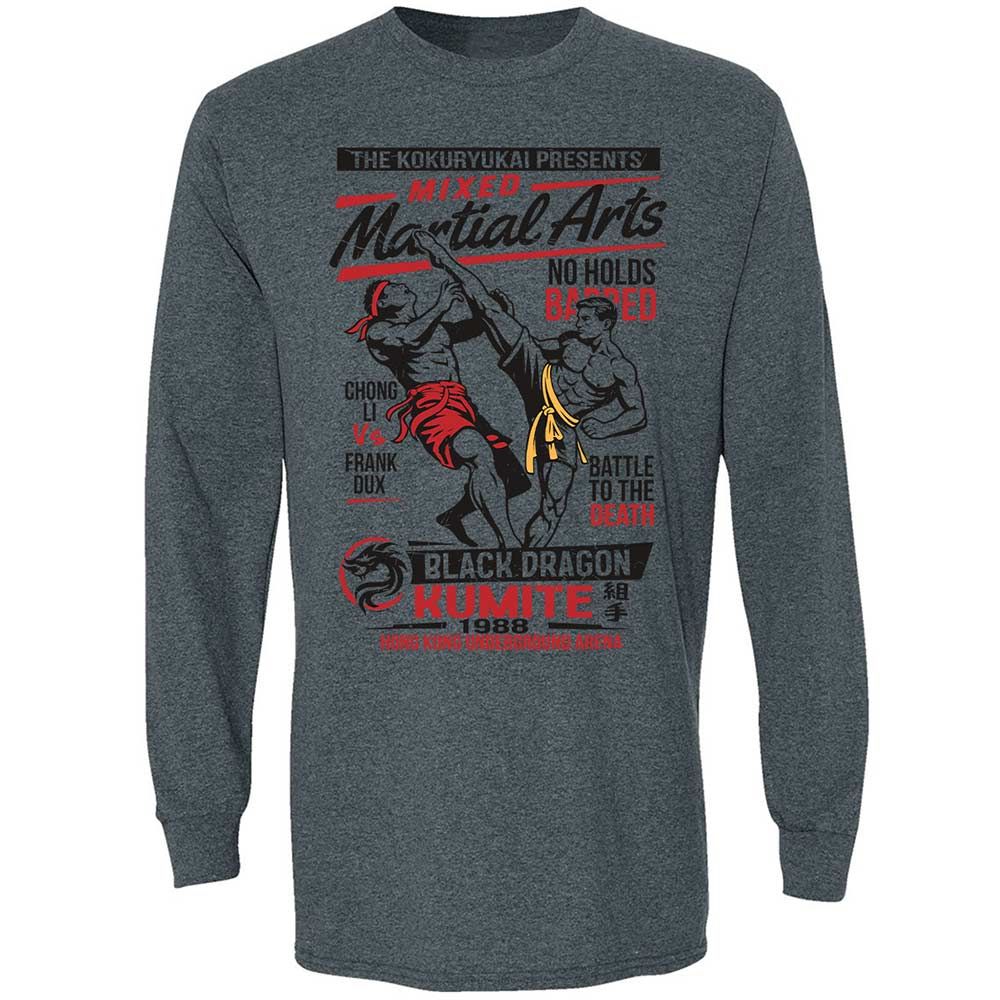 Long Sleeve T-Shirt - 8EVVDK17 - Dark Heather - 15