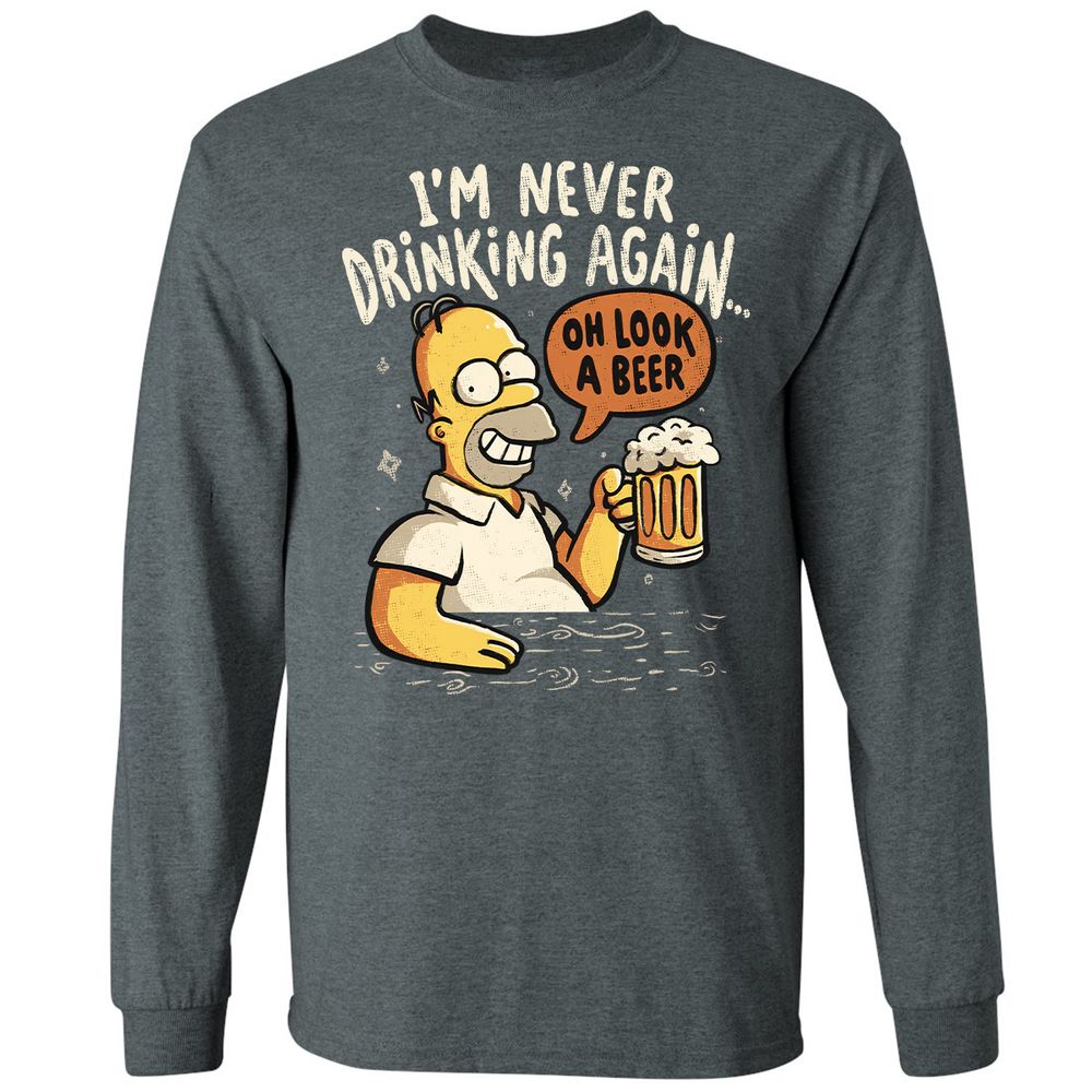 Long Sleeve T-Shirt - W6GZWQNB - Dark Heather - 15