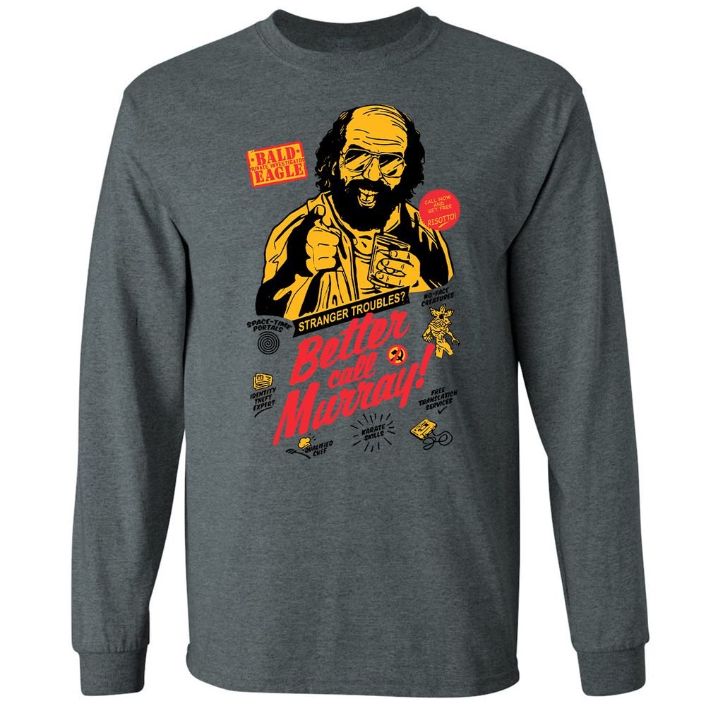 Long Sleeve T-Shirt - MANETHUU - Dark Heather - 15