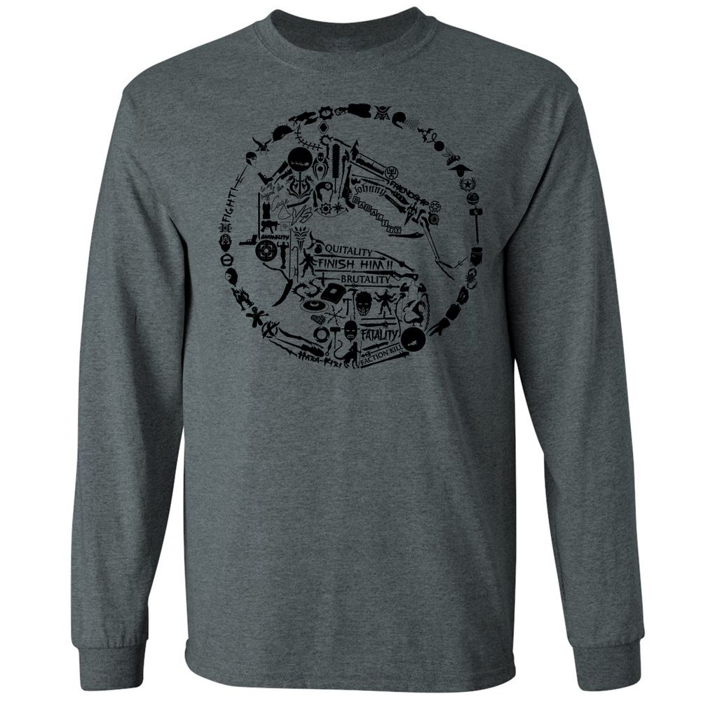 Long Sleeve T-Shirt - 7K4YQV4T - Dark Heather - 15