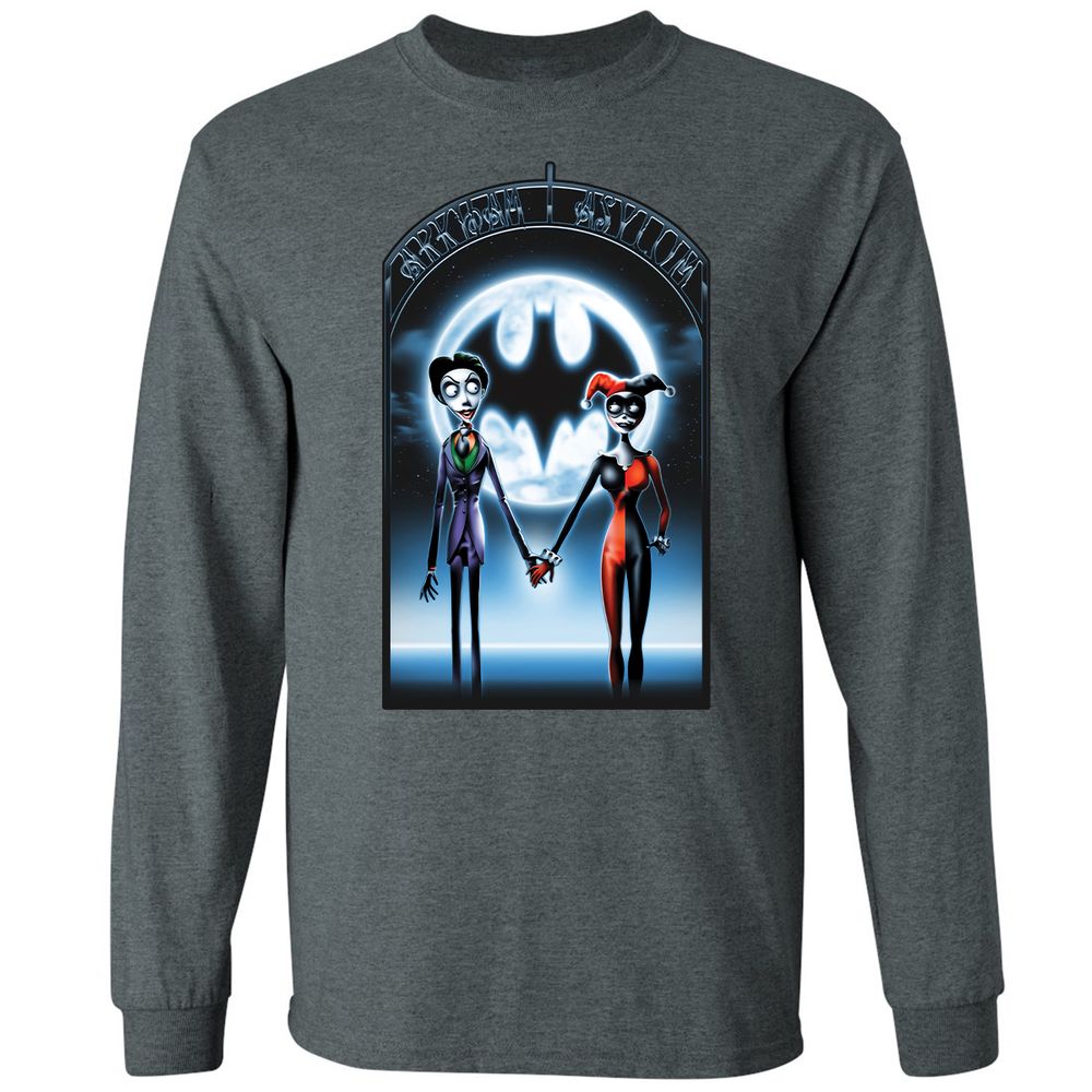 Long Sleeve T-Shirt - BVY7GEU8 - Dark Heather - 15