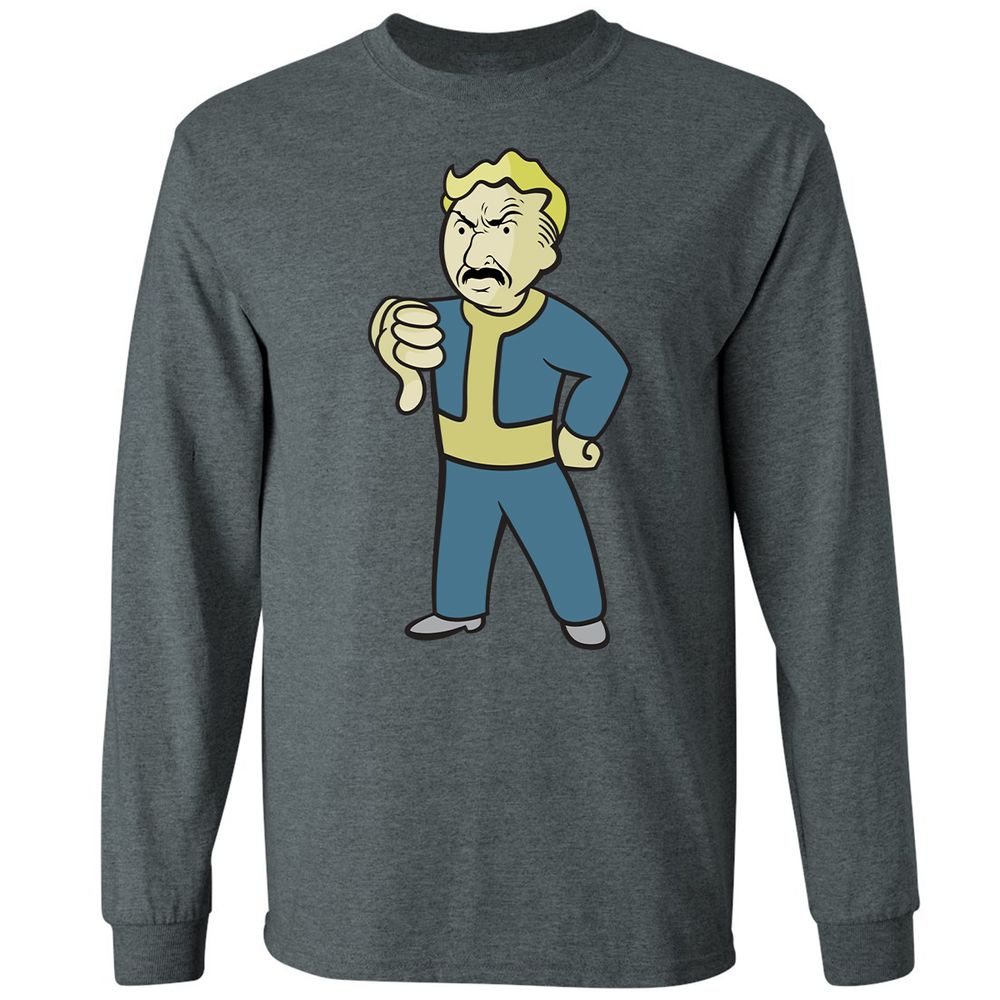 Long Sleeve T-Shirt - VA8NZQJ3 - Dark Heather - 15