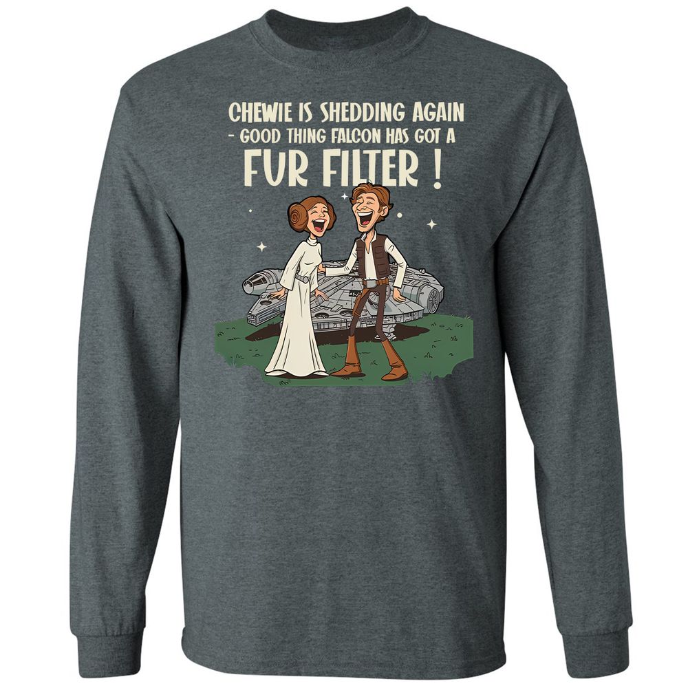 Long Sleeve T-Shirt - SHZEEP74 - Dark Heather - 15