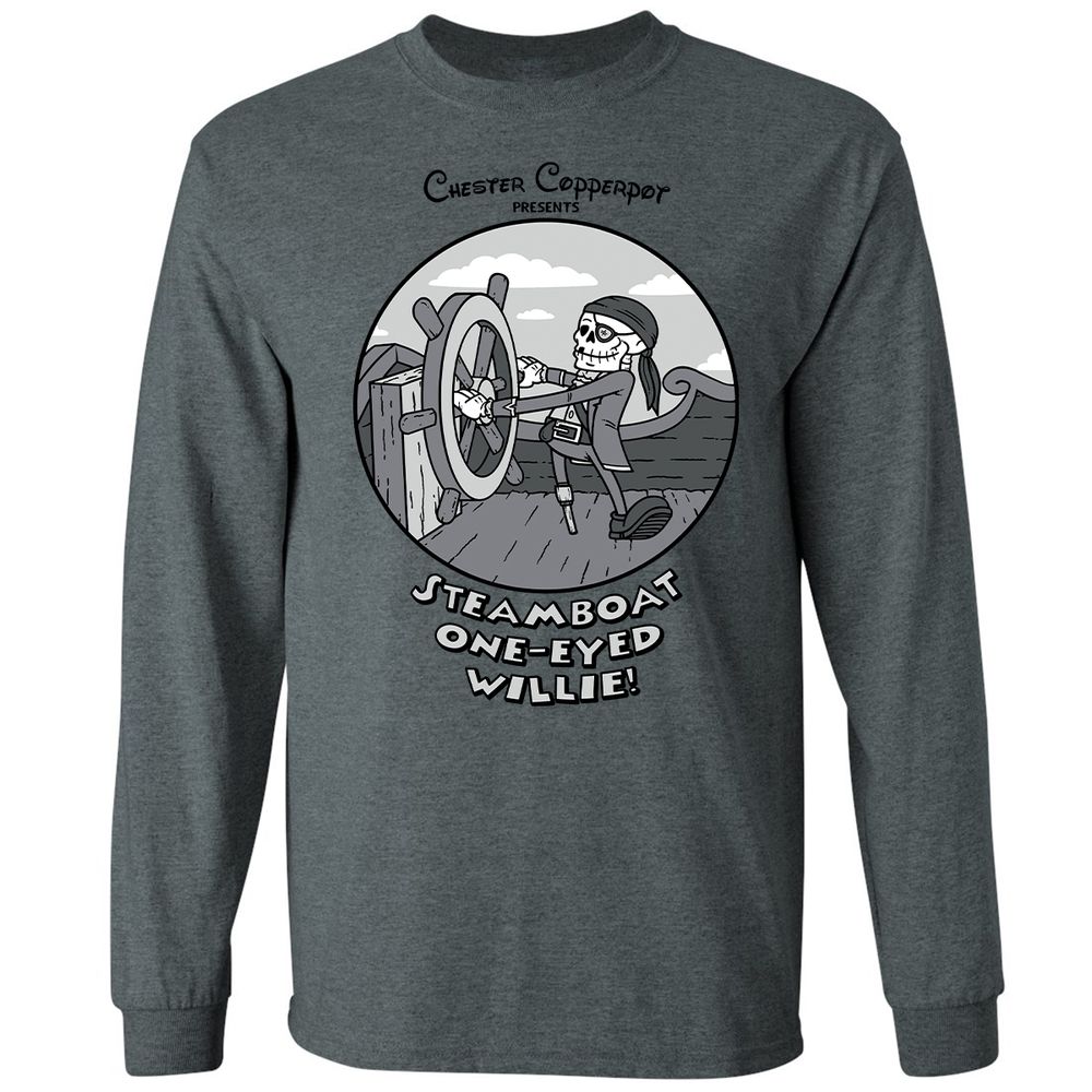 Long Sleeve T-Shirt - CSKM7NZY - Dark Heather - 15