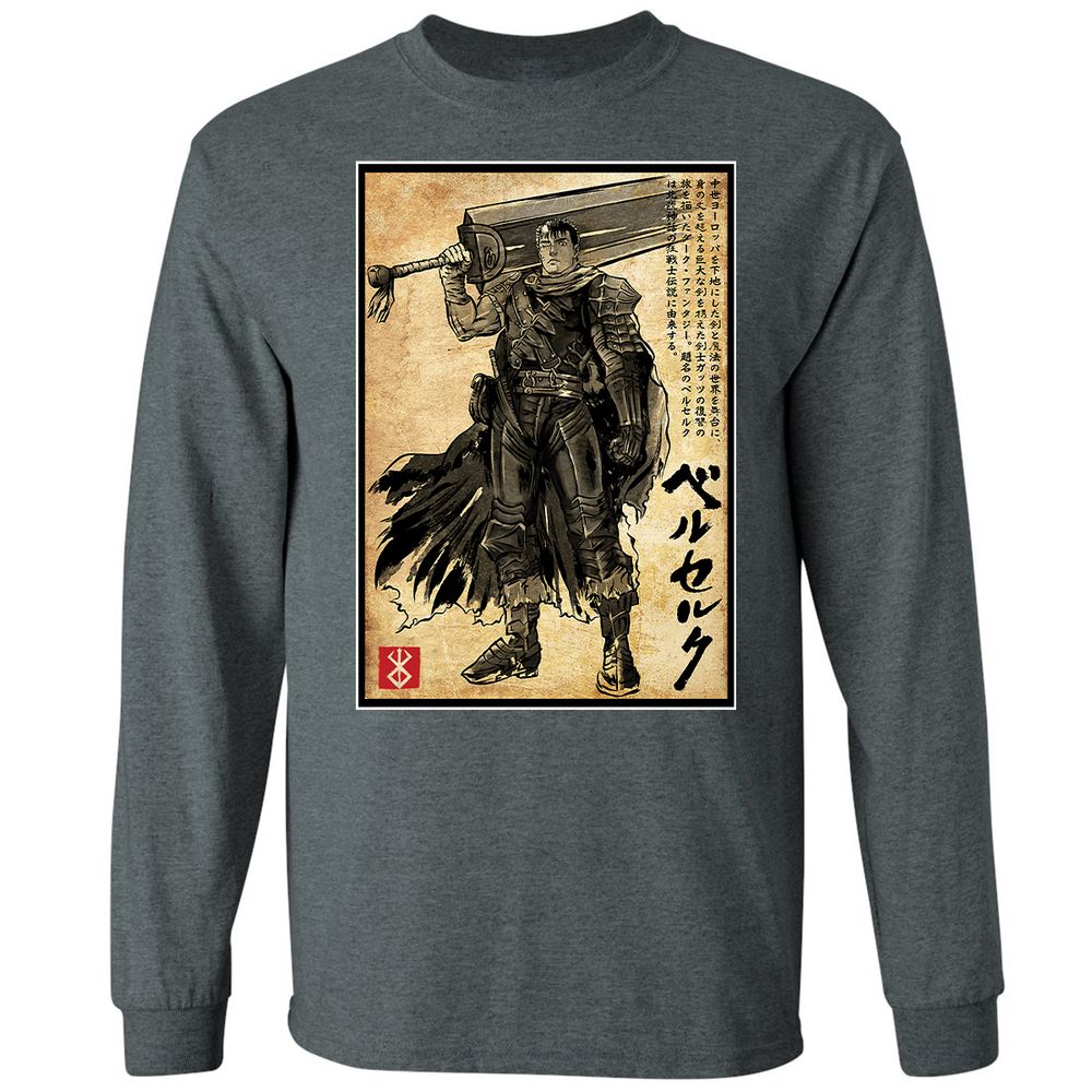 Long Sleeve T-Shirt - QU831KR6 - Dark Heather - 15