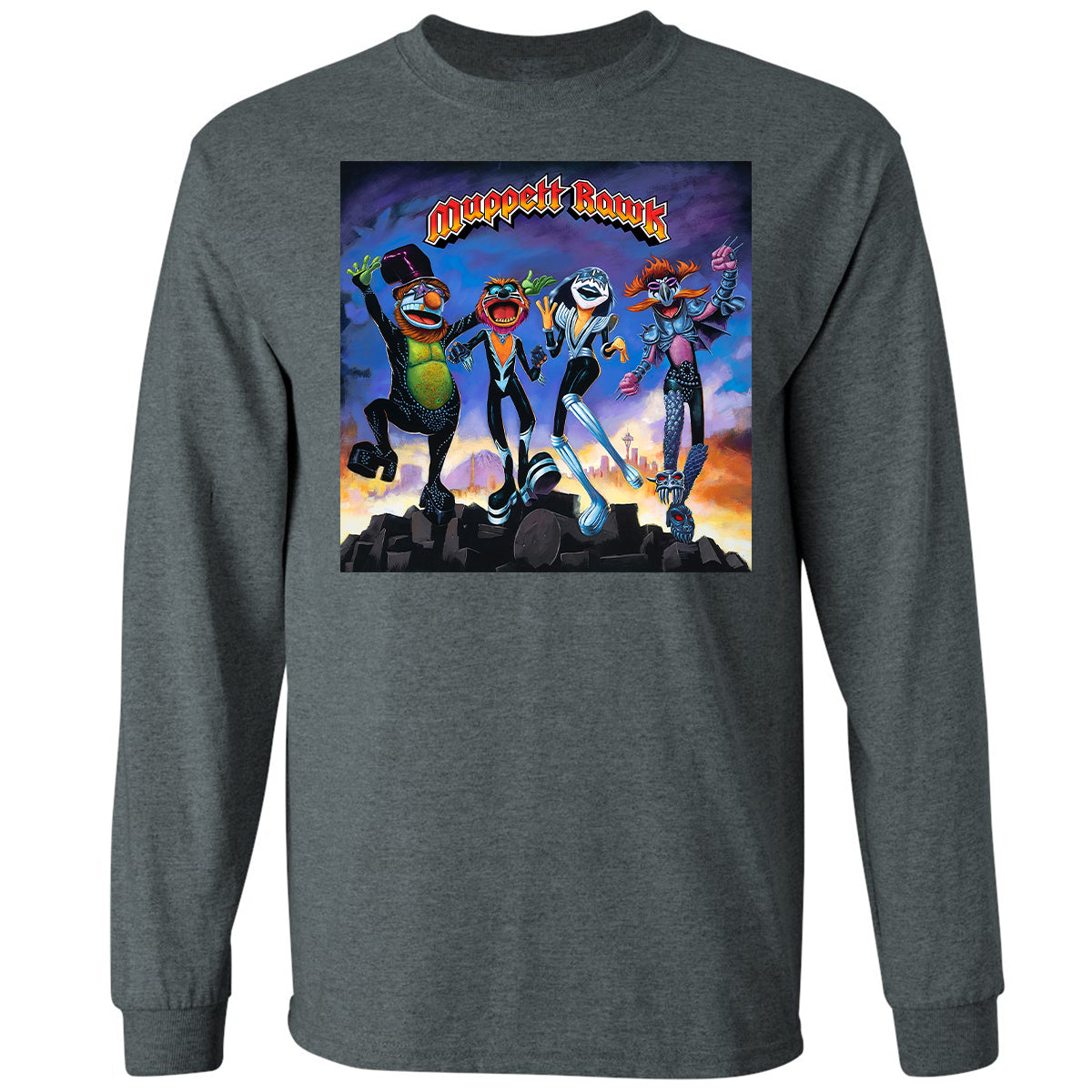 Long Sleeve T-Shirt - QKVUGCVQ - Dark Heather - 15