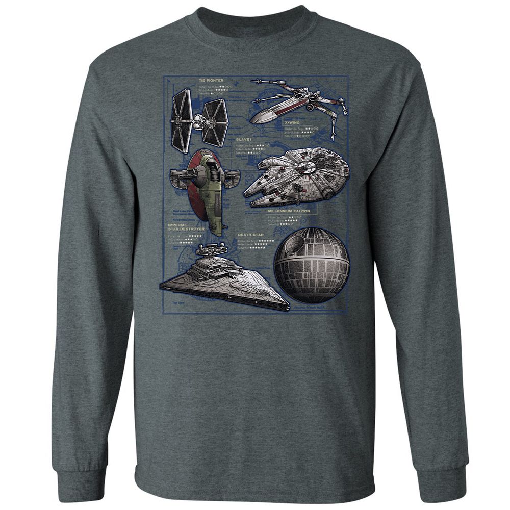 Long Sleeve T-Shirt - C9HYLYR7 - Dark Heather - 15