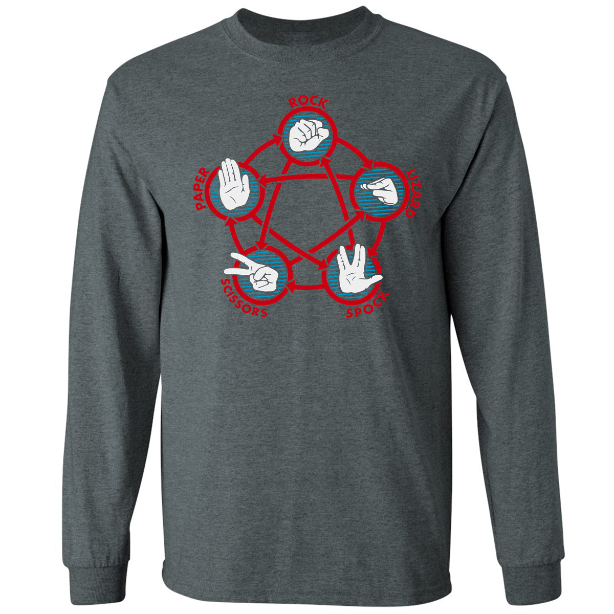 Long Sleeve T-Shirt - V8UTT6SY - Dark Heather - 15