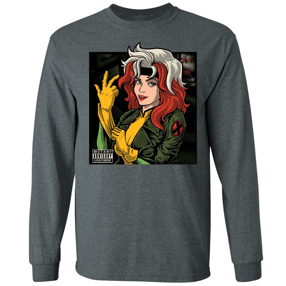 Long Sleeve T-Shirt - V7QJCZW4 - Dark Heather - 15