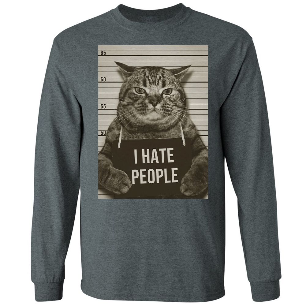 Long Sleeve T-Shirt - Q4W4UPQ8 - Dark Heather - 15