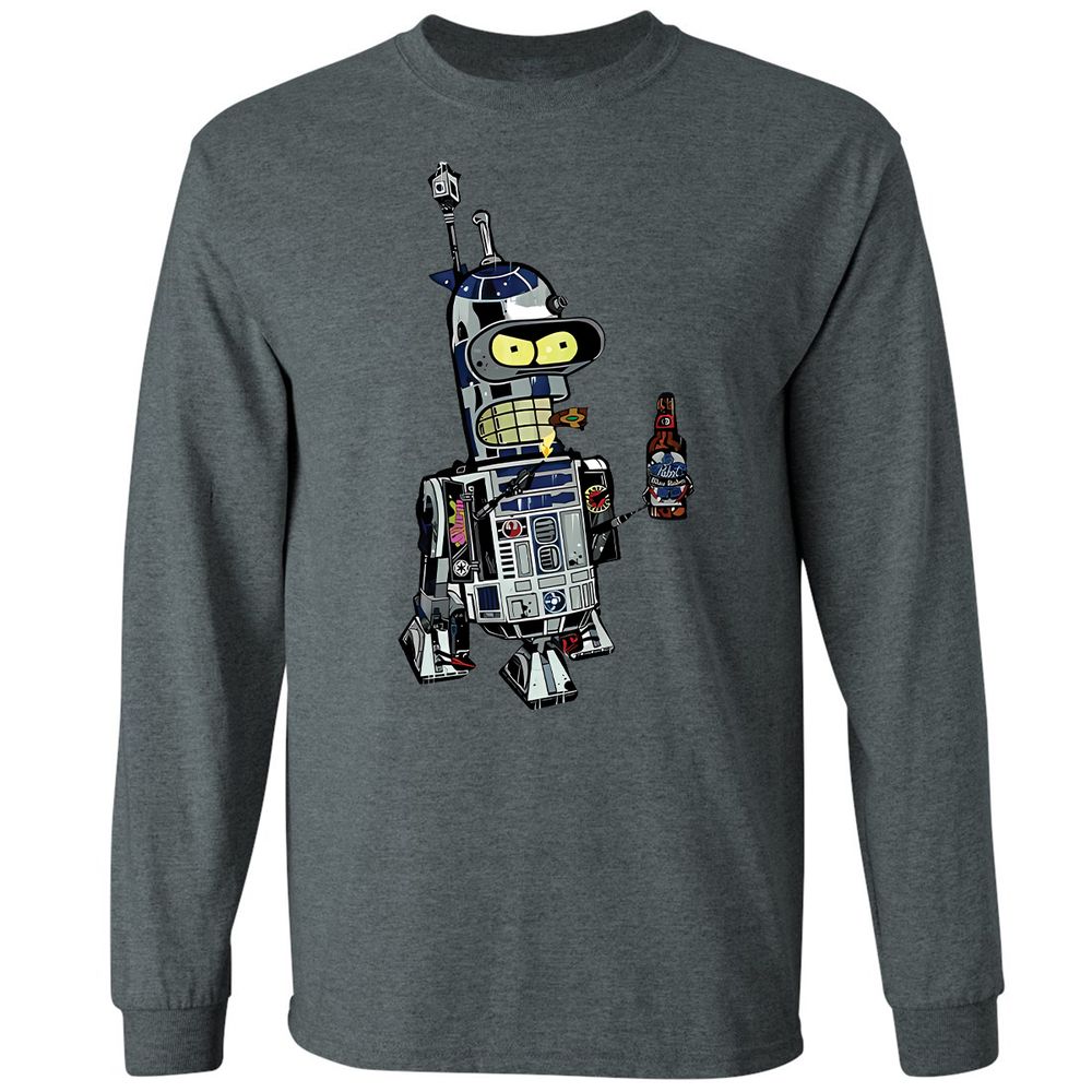 Long Sleeve T-Shirt - V9E9JGU5 - Dark Heather - 15