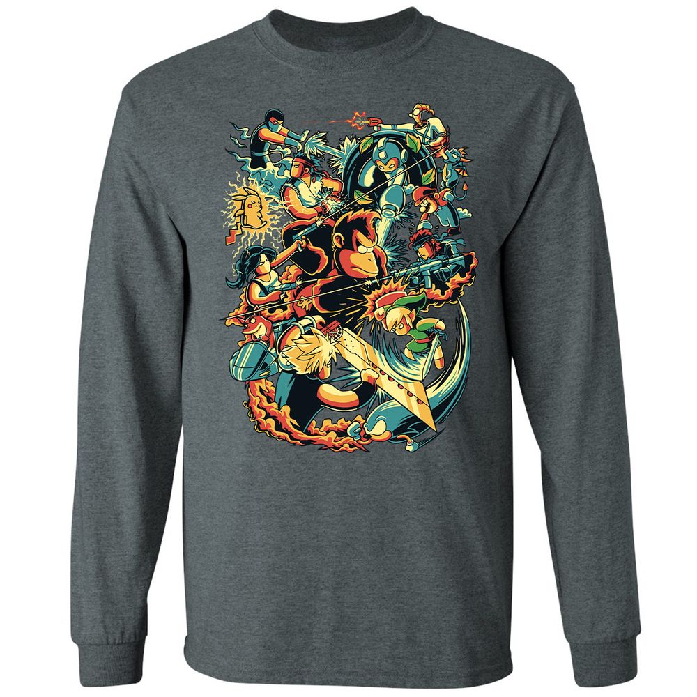 Long Sleeve T-Shirt - QUL1BU37 - Dark Heather - 15