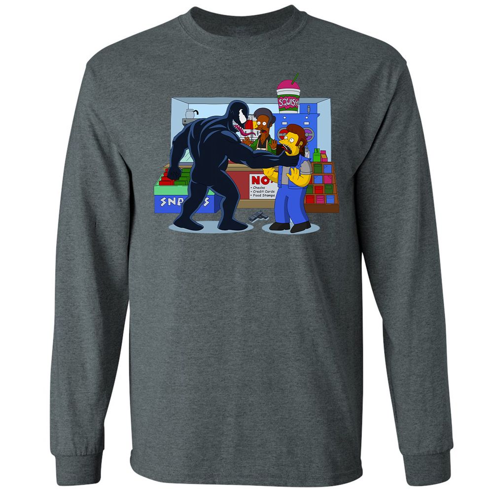 Long Sleeve T-Shirt - BZ5P6JXE - Dark Heather - 15