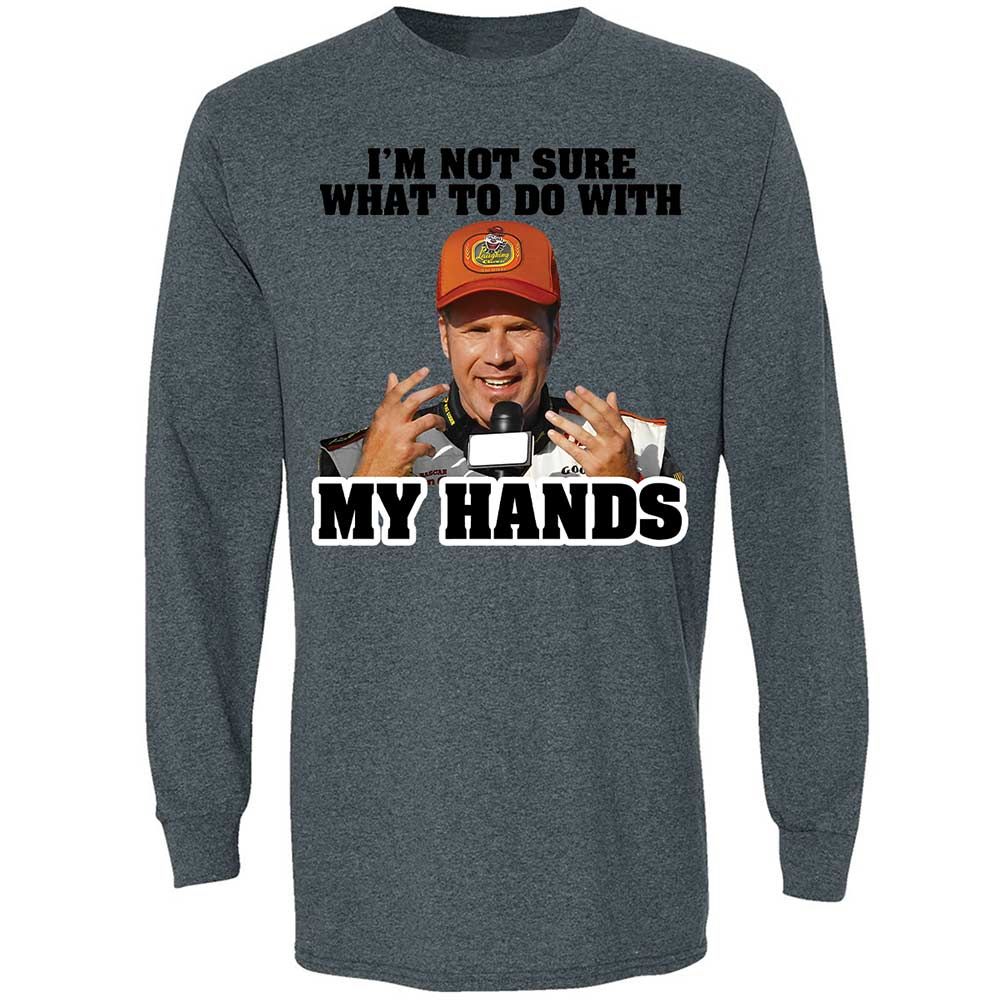 I'm Not Sure What To Do With My Hands - Dark Heather - 15