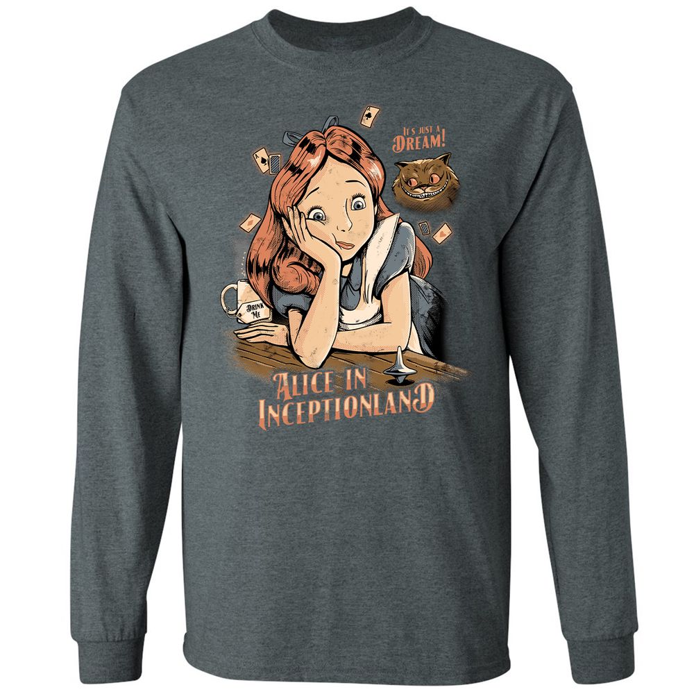 Long Sleeve T-Shirt - QA79C7K2 - Dark Heather - 15