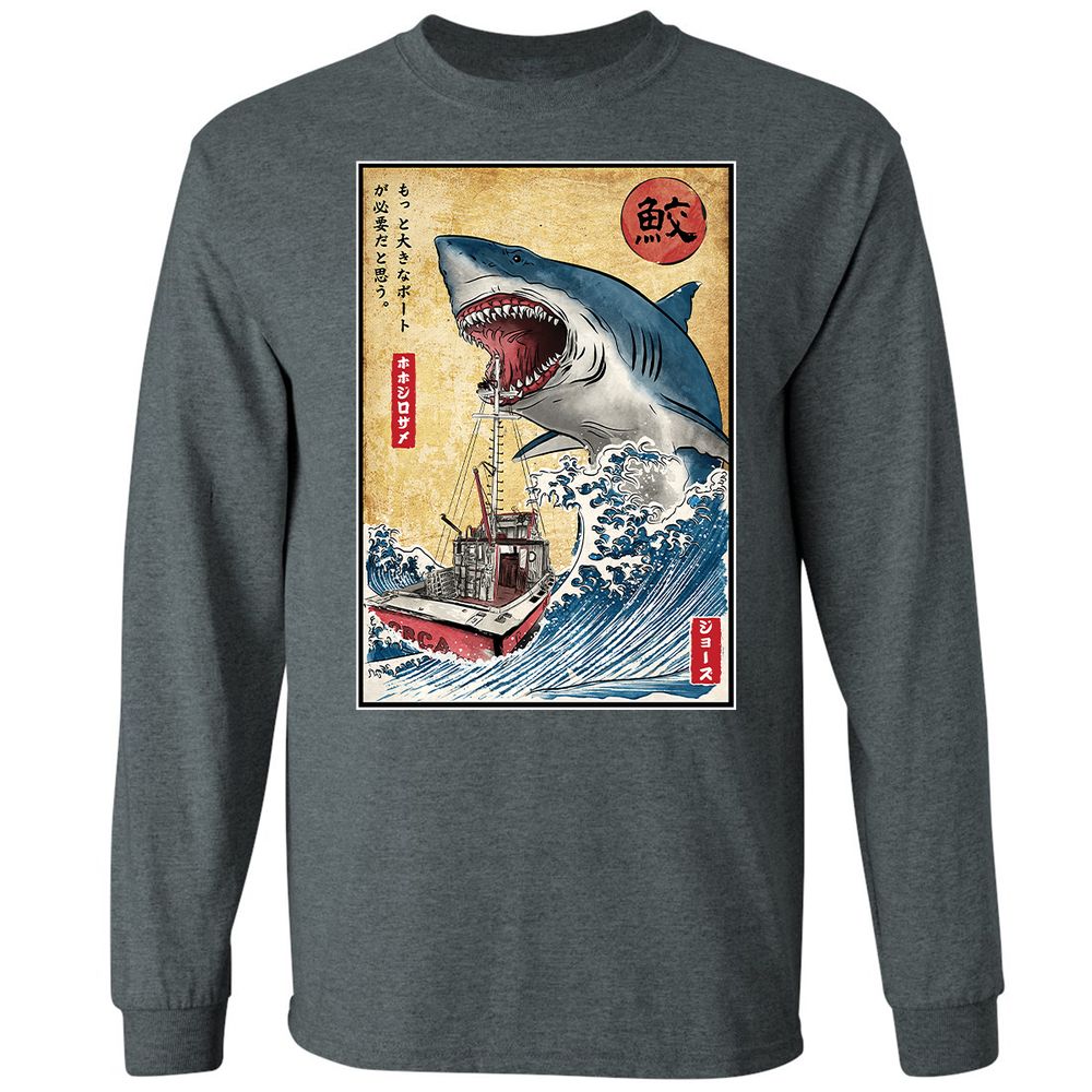 Long Sleeve T-Shirt - 1WSCMDT2 - Dark Heather - 15
