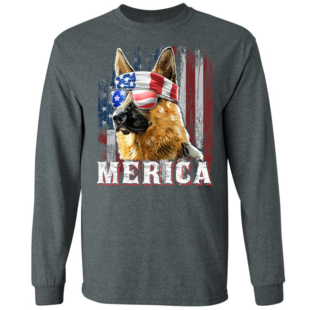 Long Sleeve T-Shirt - XJK7NJYM - Dark Heather - 15
