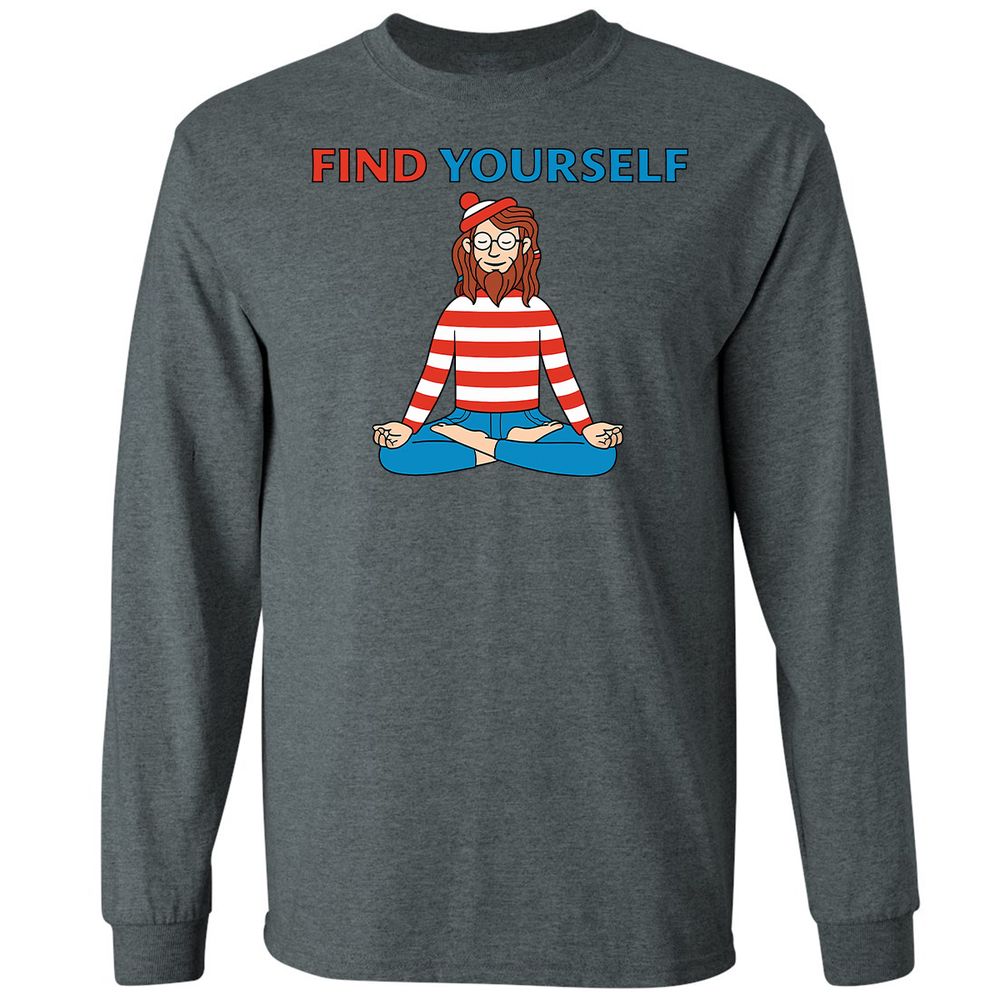 Long Sleeve T-Shirt - MMB8VWJG - Dark Heather - 15