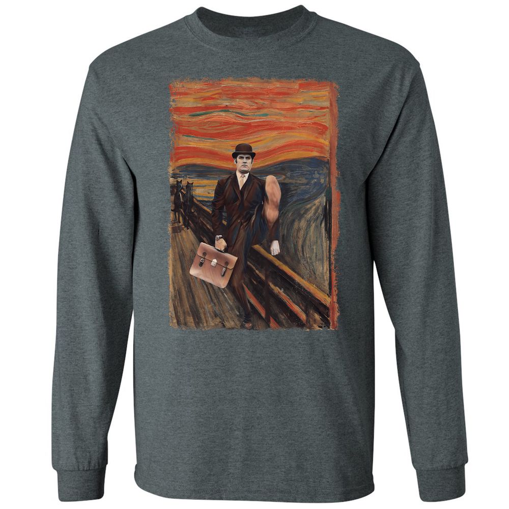 Long Sleeve T-Shirt - YUMENUXV - Dark Heather - 15