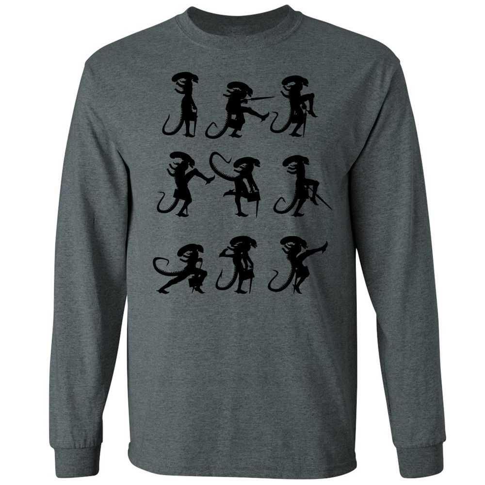 Long Sleeve T-Shirt - 4XWCW9LJ - Dark Heather - 15