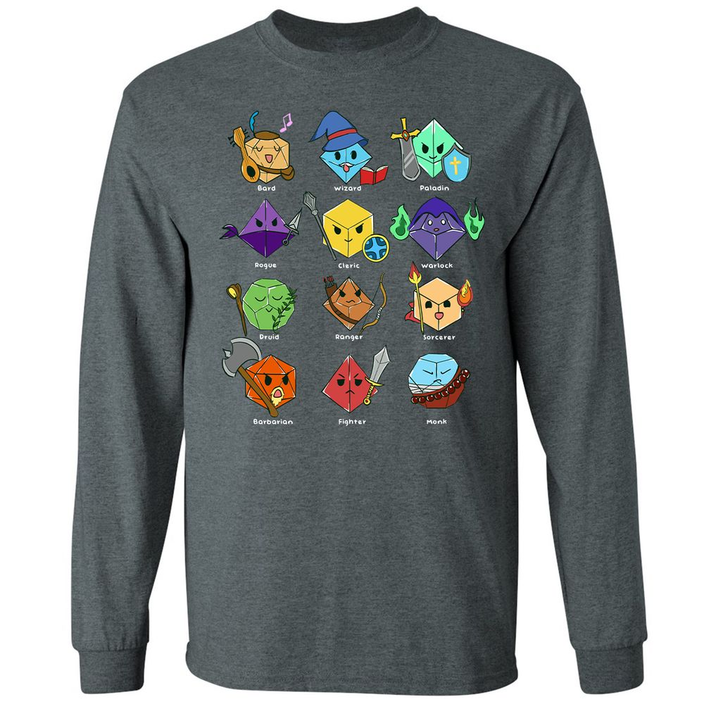 Long Sleeve T-Shirt - ZQCUUPHL - Dark Heather - 15