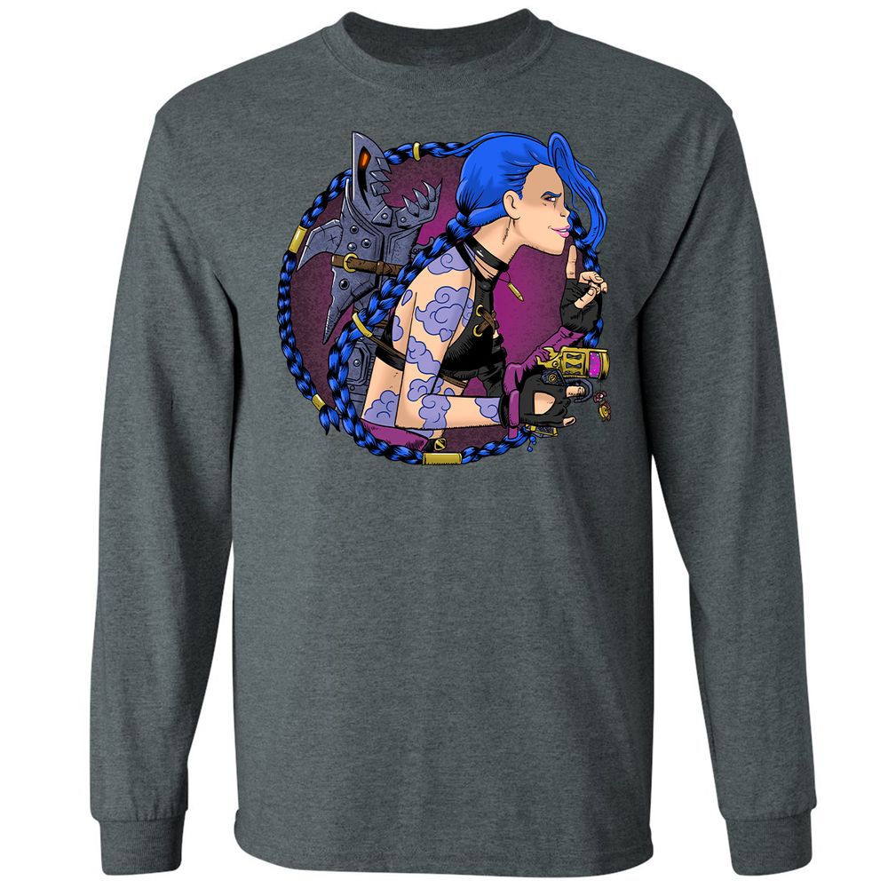 Long Sleeve T-Shirt - G7D679T3 - Dark Heather - 15
