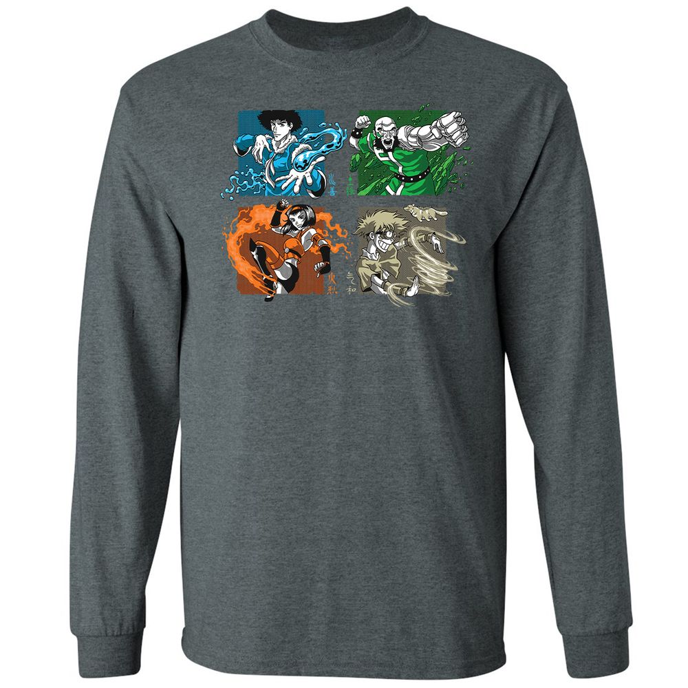 Long Sleeve T-Shirt - Z31VXC6U - Dark Heather - 15