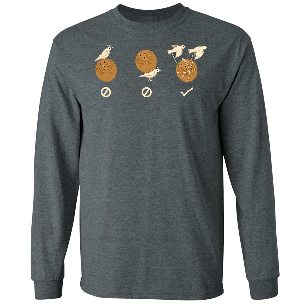 Long Sleeve T-Shirt - 2JYQTQAY - Dark Heather - 15