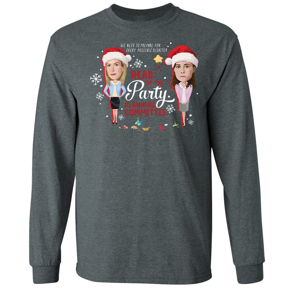 Head Of The Party Planning Committee Christmas - Dark Heather - 15