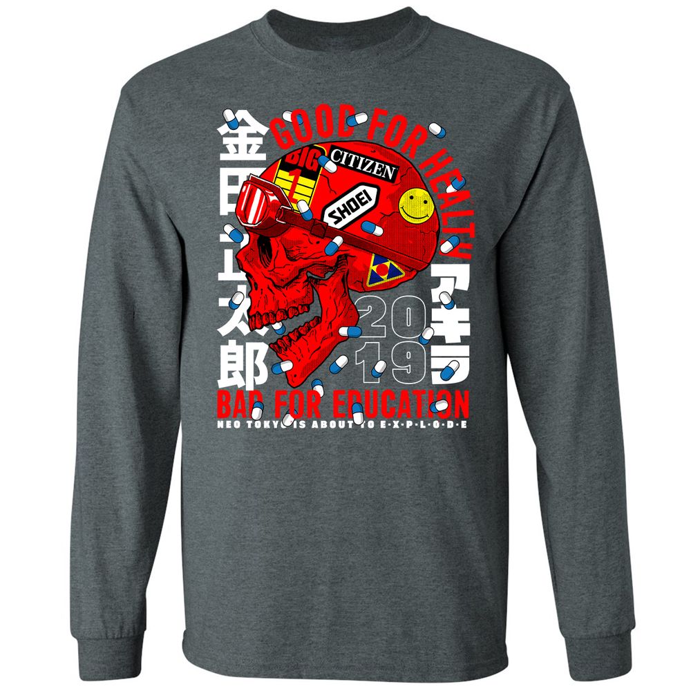 Long Sleeve T-Shirt - UU7JH7G4 - Dark Heather - 15