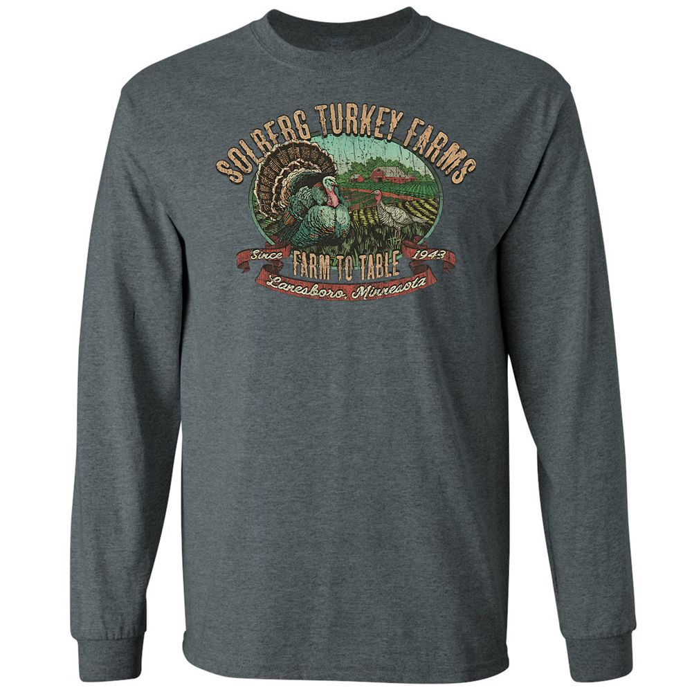 Vintage Turkey Farm Thanksgiving - Dark Heather - 15