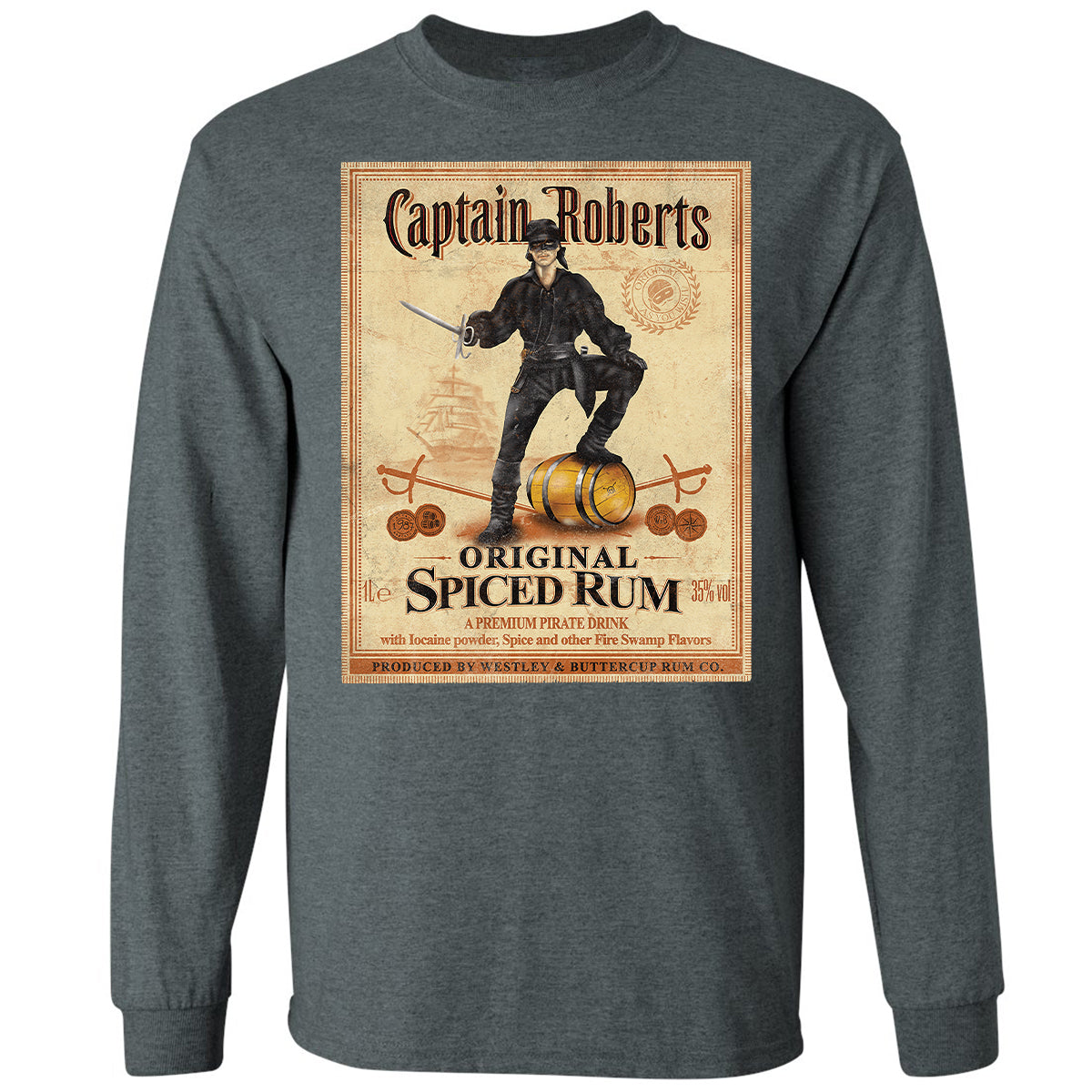 Long Sleeve T-Shirt - QHEVJG1M - Dark Heather - 15