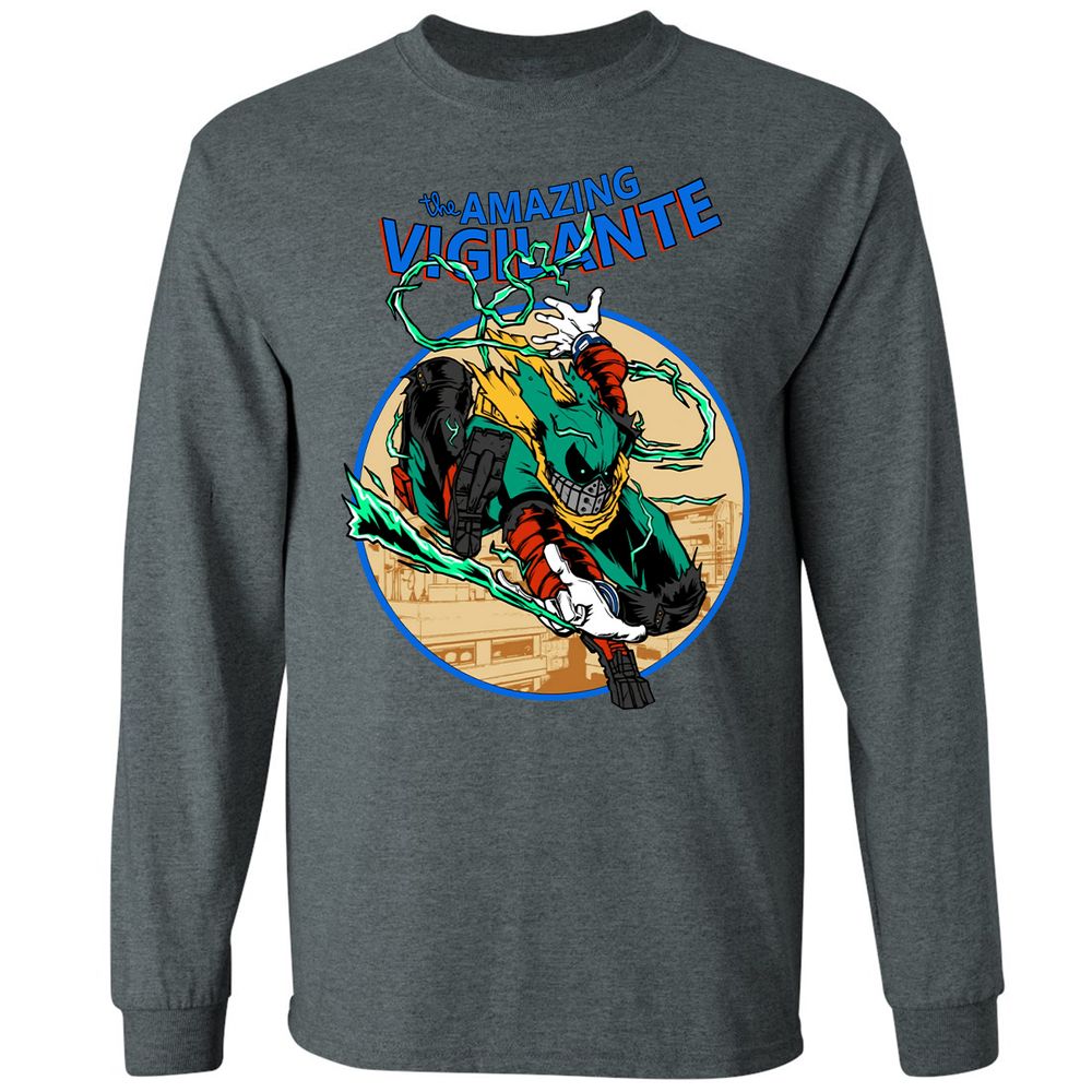 Long Sleeve T-Shirt - JH7QE9KF - Dark Heather - 15