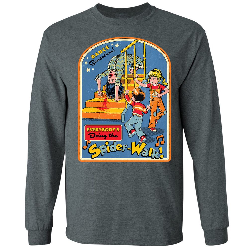 Long Sleeve T-Shirt - YZKD8JQT - Dark Heather - 15