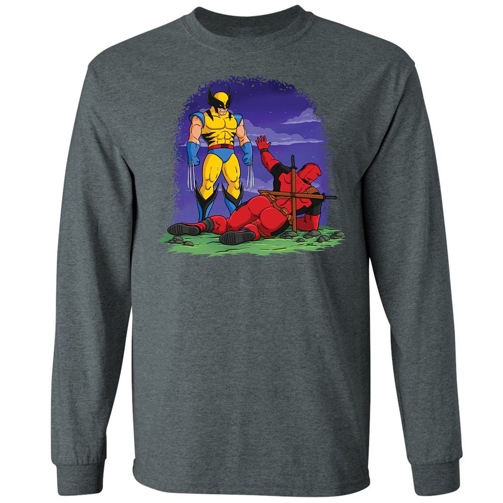 Long Sleeve T-Shirt - 7RQDDS41 - Dark Heather - 15