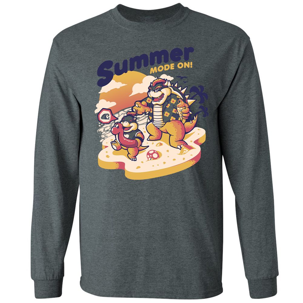 Long Sleeve T-Shirt - 9S1F77SF - Dark Heather - 15