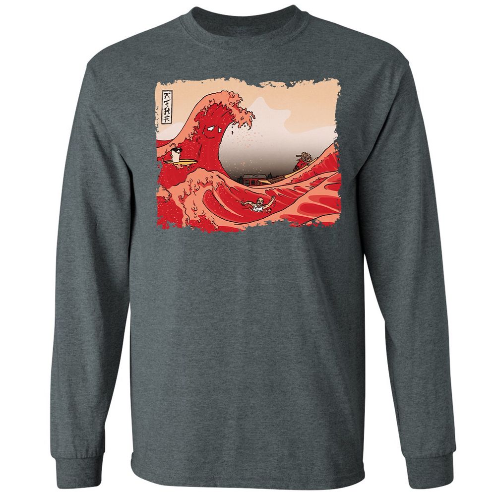 Long Sleeve T-Shirt - SDQTG7Y5 - Dark Heather - 15