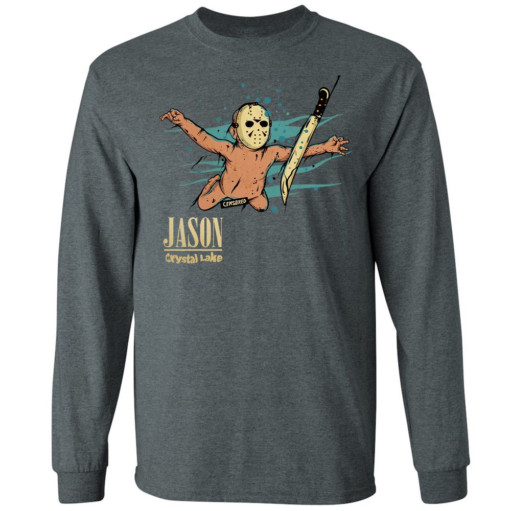 Long Sleeve T-Shirt - CMT4MNK8 - Dark Heather - 15