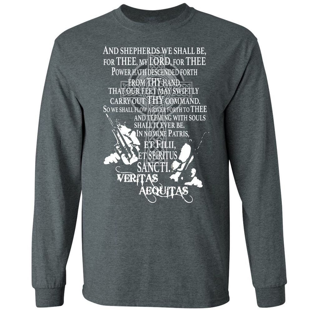 Long Sleeve T-Shirt - D3B3QLJU - Dark Heather - 15