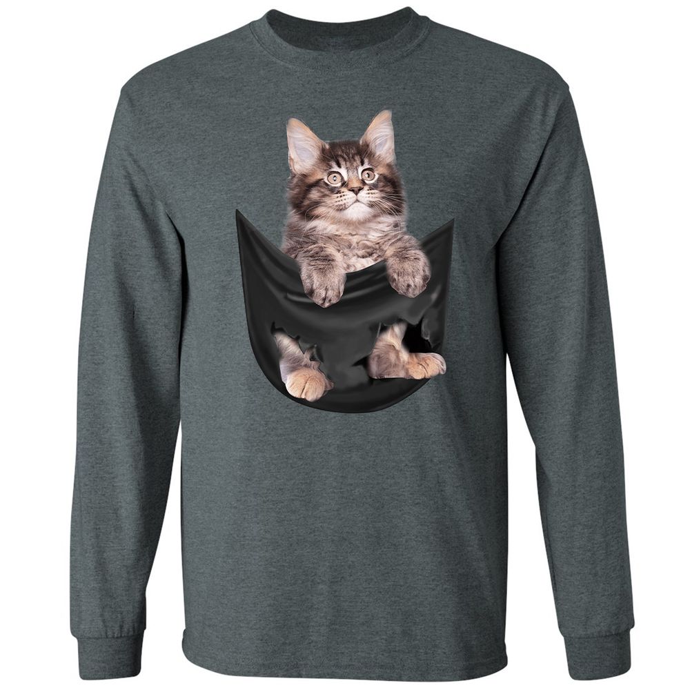 Long Sleeve T-Shirt - 3S9GBNU8 - Dark Heather - 15