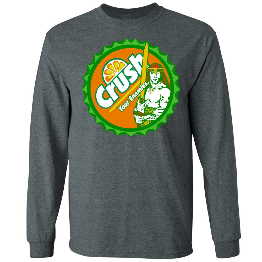 Long Sleeve T-Shirt - PETVGRHL - Dark Heather - 15