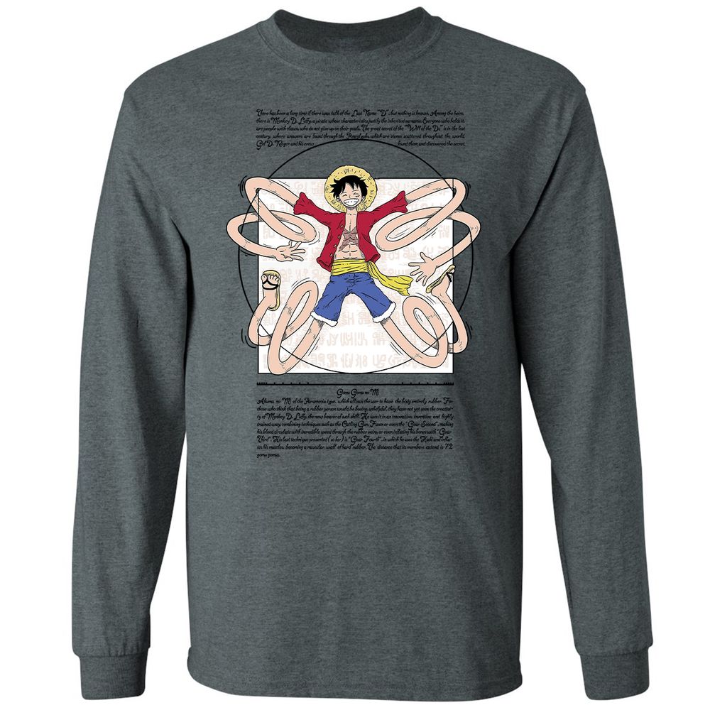 Long Sleeve T-Shirt - CG6R8PGU - Dark Heather - 15