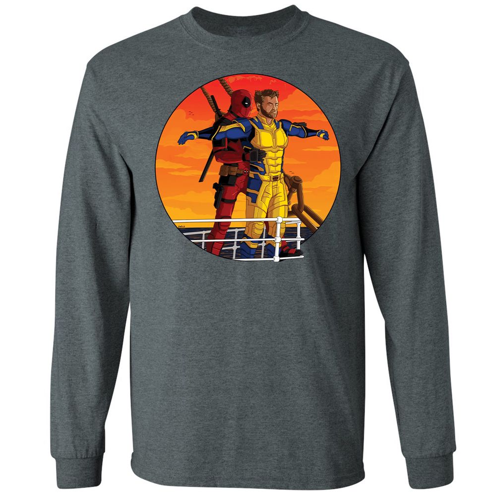 Long Sleeve T-Shirt - BL9FACRX - Dark Heather - 15