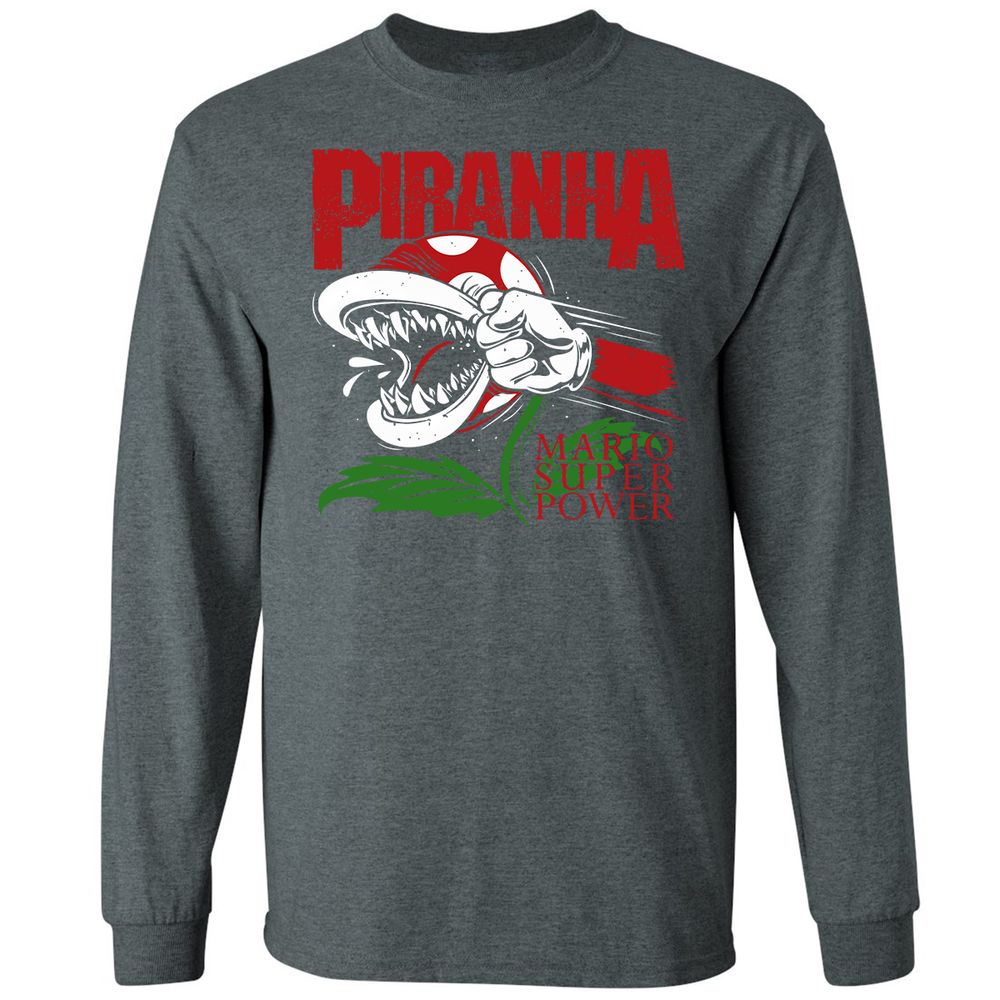 Long Sleeve T-Shirt - QLFV4WDF - Dark Heather - 15