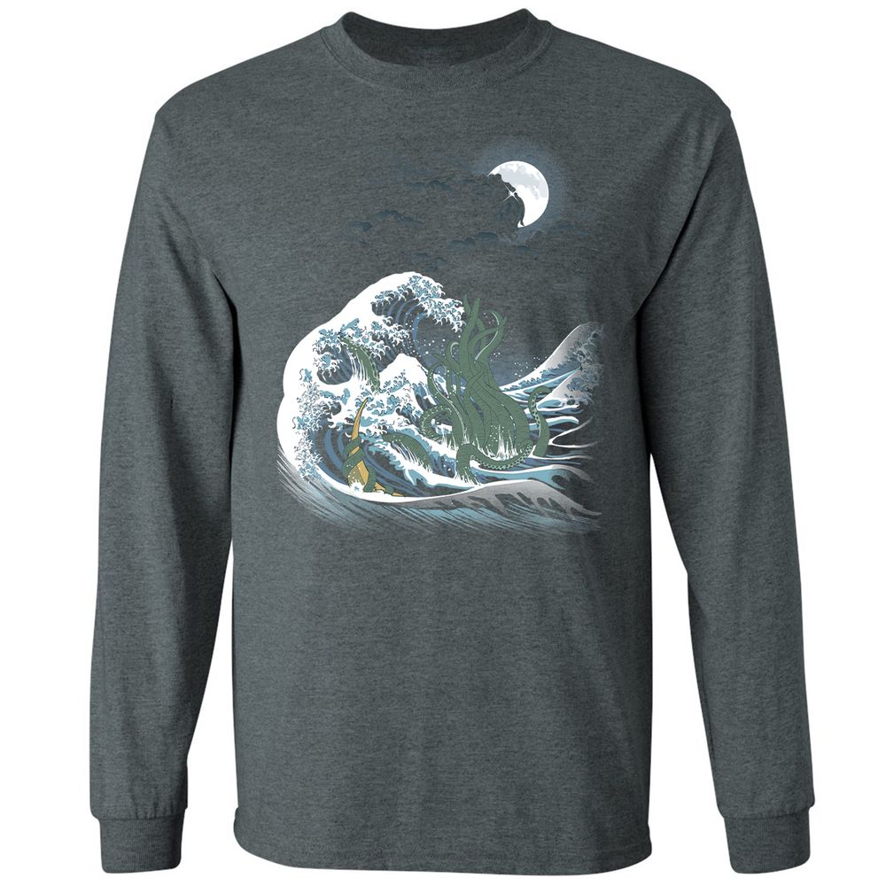 Long Sleeve T-Shirt - V4DF5ETL - Dark Heather - 15