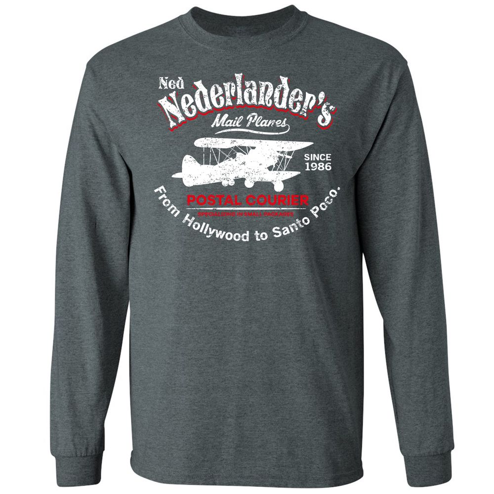 Long Sleeve T-Shirt - W9KPQUZS - Dark Heather - 15