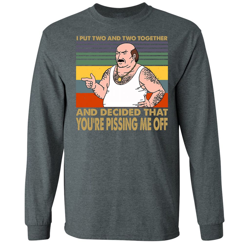 Long Sleeve T-Shirt - 345H7YW2 - Dark Heather - 15