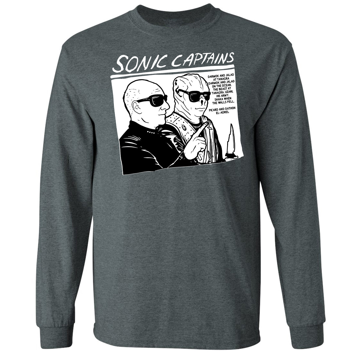 Long Sleeve T-Shirt - W8GXFZ64 - Dark Heather - 15