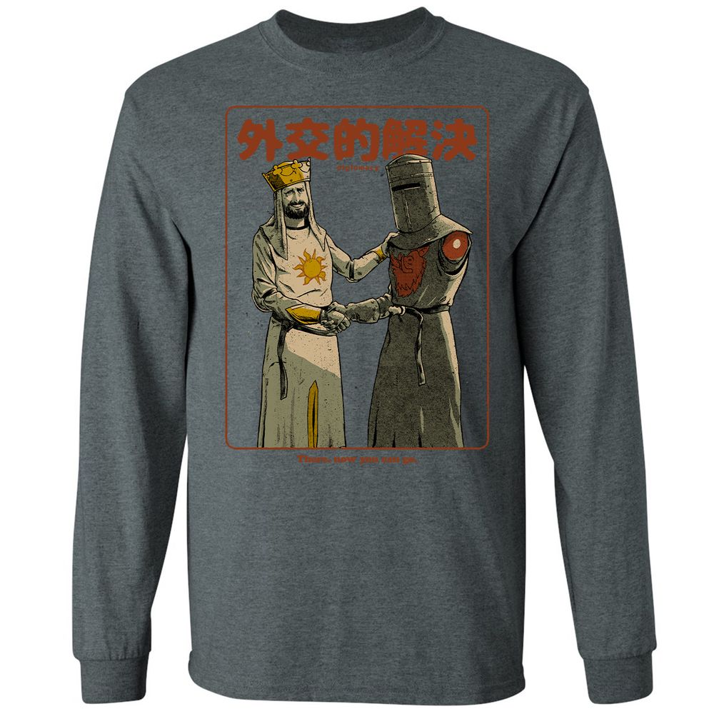 Long Sleeve T-Shirt - Black - Dark Heather - 15